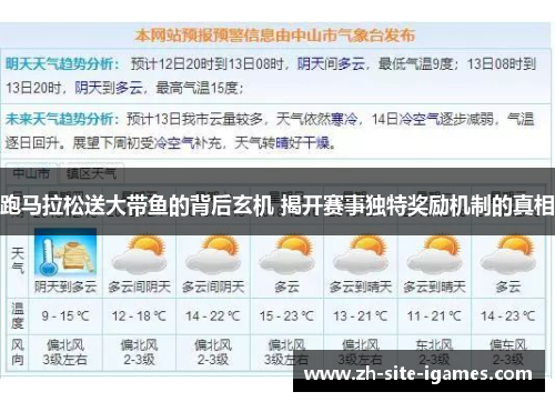 跑马拉松送大带鱼的背后玄机 揭开赛事独特奖励机制的真相